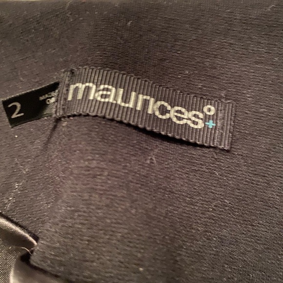 Maurice’s size “2” zippered black jacket $30 - Picture 5 of 8